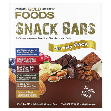 Maple, Nuts, Sea Salt, Variety Pack Snack Bars, Simple Ingredients, 7 G Plant-Based Protein, 6 G Fiber, No Artificial Colors, Flavors, Sweeteners, Preservatives, 1.4 Oz (40 G) Each, 12 Bars