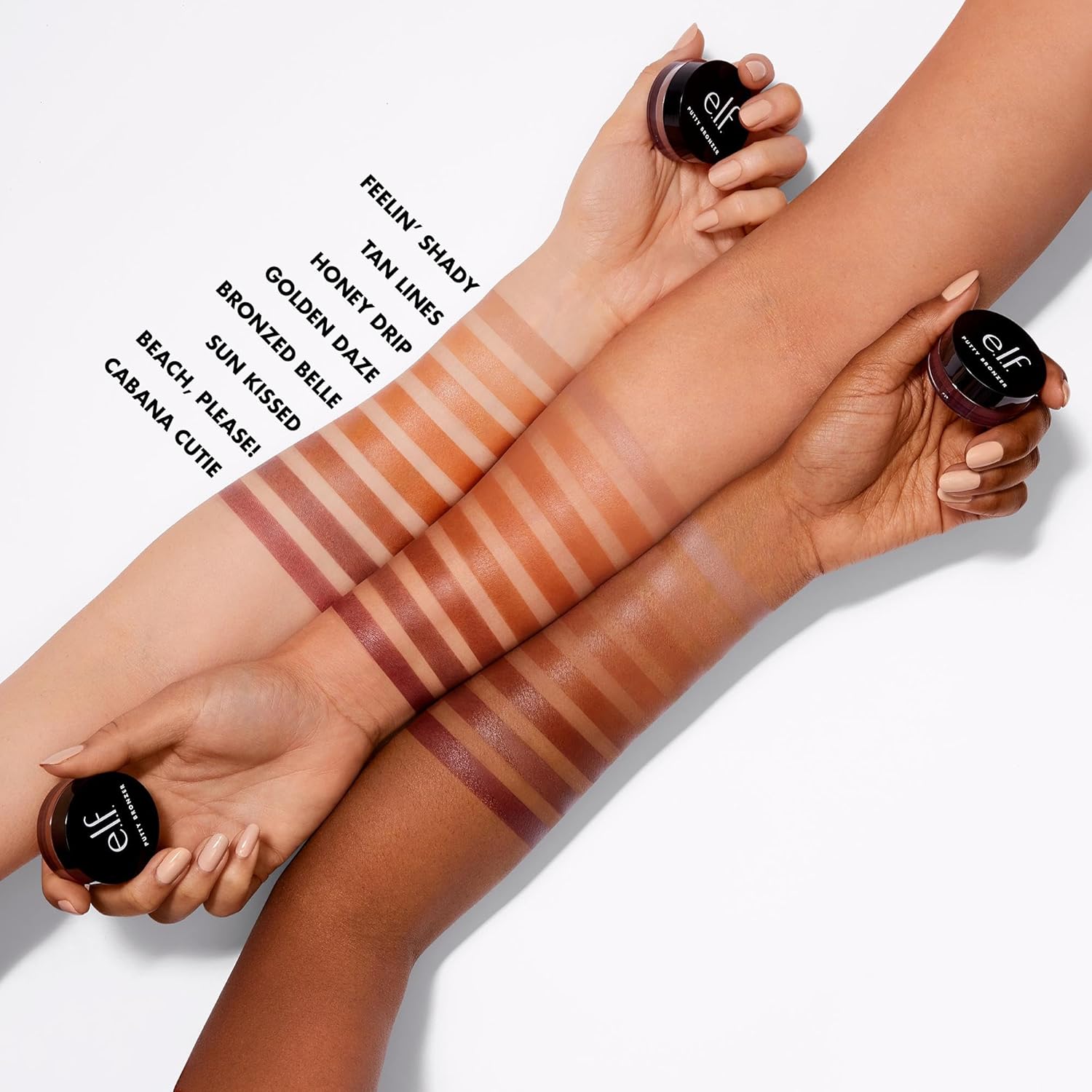E.L.F. Putty Bronzer, Creamy & Highly Pigmented Formula, Creates A Long-Lasting Bronzed Glow, Infused With Argan Oil & Vitamin E, Tan Lines, 0.35 Oz : Everything Else