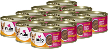 Nulo Grain-Free Small Breed Wet Canned Puppy Dog Food, Chicken And Egg, 2.8 Ounce, 12 Cans