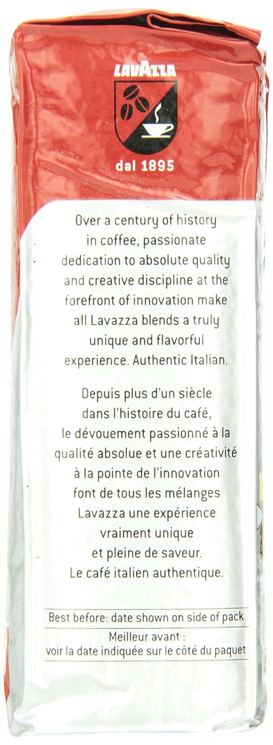 Lavazza Qualita Rossa Ground Coffee Blend, Medium Roast, 8.8 Ounce (Pack of 4) : Ground Coffee : Everything Else