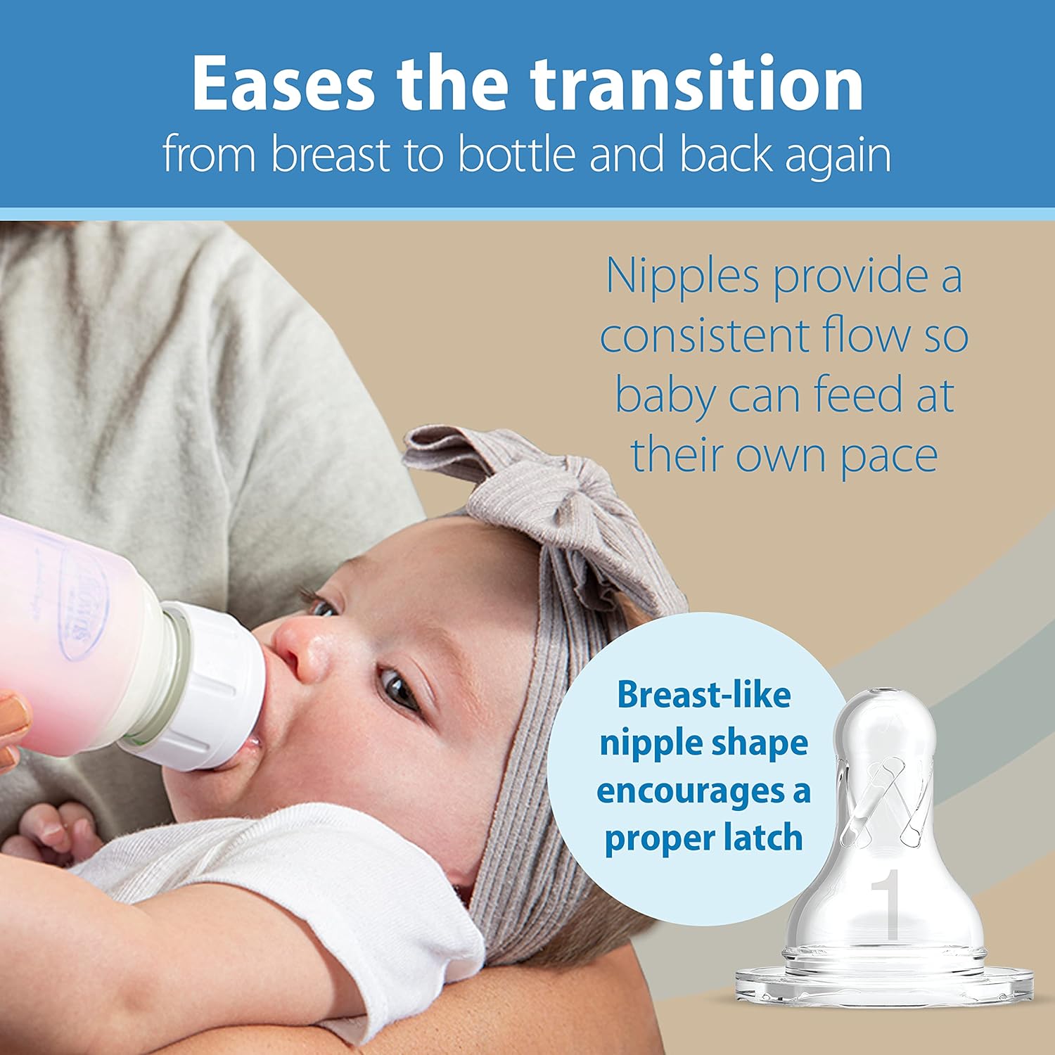 Dr. Brown's Natural Flow® Anti-Colic Options+™ Narrow Glass Baby Bottle Starter Set with Silicone Sleeves,Brush and Soft 100% Silicone HappyPaci™ Pacifier for Newborns : Baby