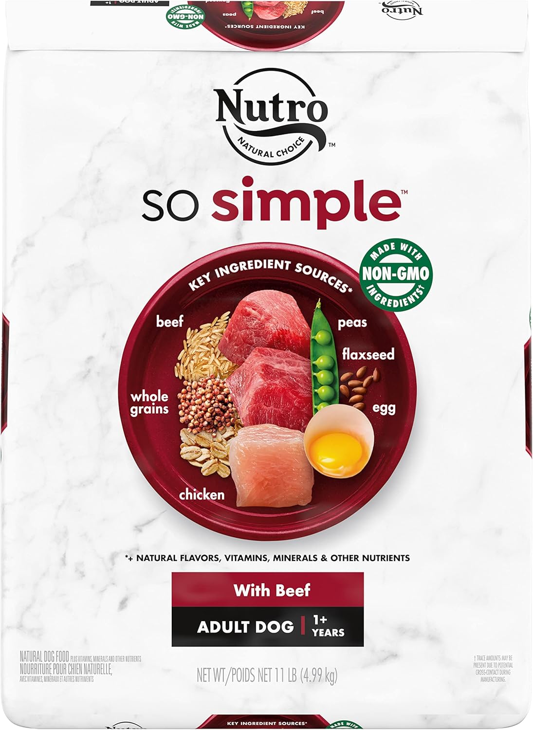 Nutro So Simple With Beef Adult Dog Food, 11 Lb