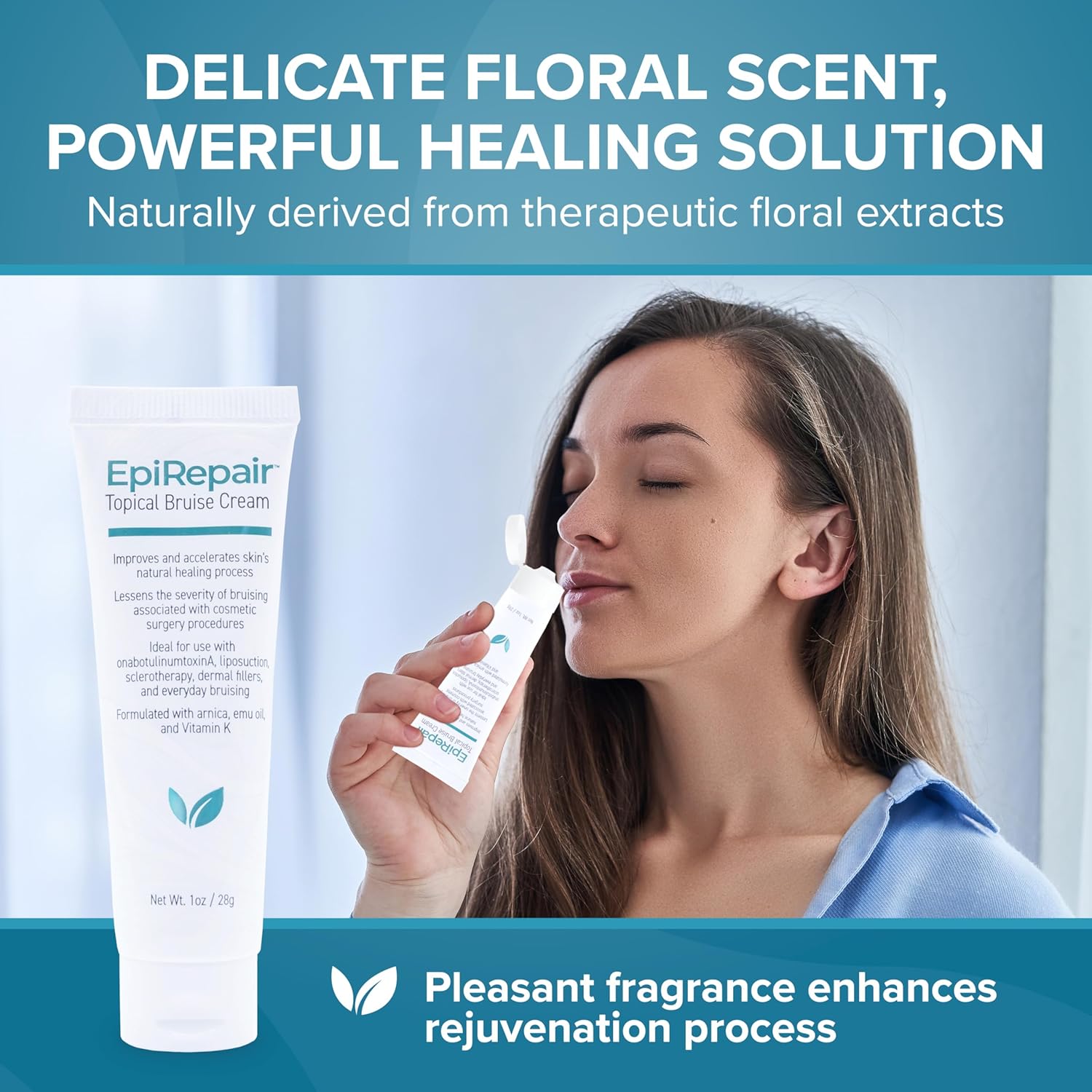 Epirepair Premium Bruise Cream - Formulated With Clinically Proven Arnica Oil & Vitamin K To Help Lessen & Remove Bruises In Cosmetic Surgery Procedures - Enhanced With Emu Oil, Vitamin E & Green Tea : Beauty & Personal Care
