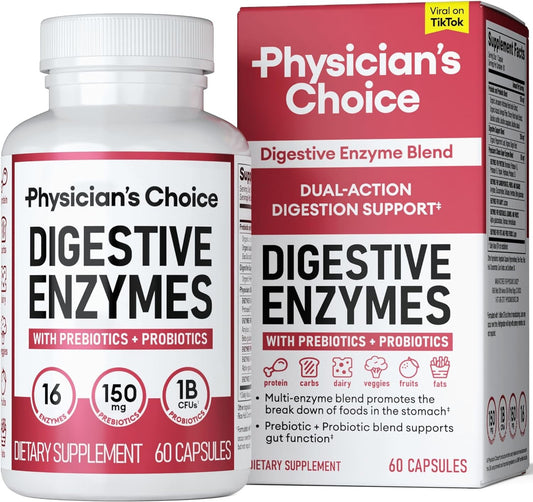 Physician'S Choice - Optimal Gut Health Bundle: 60 Billion Probiotics + Digestive Enzymes For Digestive Comfort And Immune Support