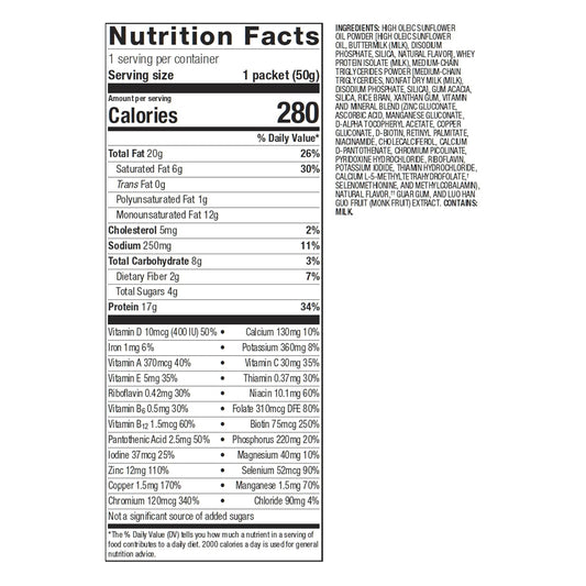 Metagenics Ketogenic Shake - 20 Grams Of Fat With 18 Grams Of Protein And 5 Grams Of Mct Per Serving - Vanilla - 14 Servings