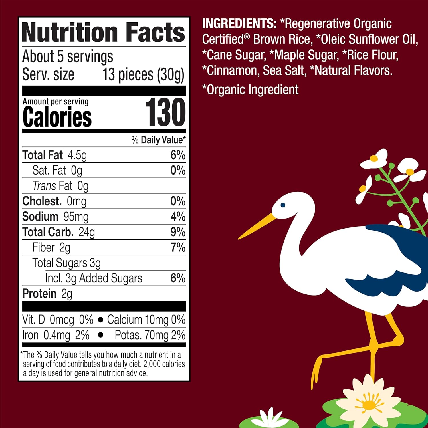 Lundberg Organic Rice Cake Minis, Apple Pie, 6-Pack – Regenerative Organic Certified Mini Rice Cakes, Healthy Snacks, Vegan, 5 Oz Ea