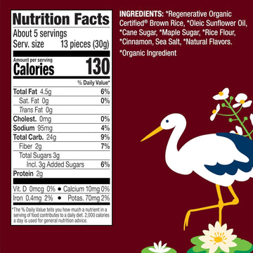 Lundberg Organic Rice Cake Minis, Apple Pie, 6-Pack – Regenerative Organic Certified Mini Rice Cakes, Healthy Snacks, Vegan, 5 Oz Ea