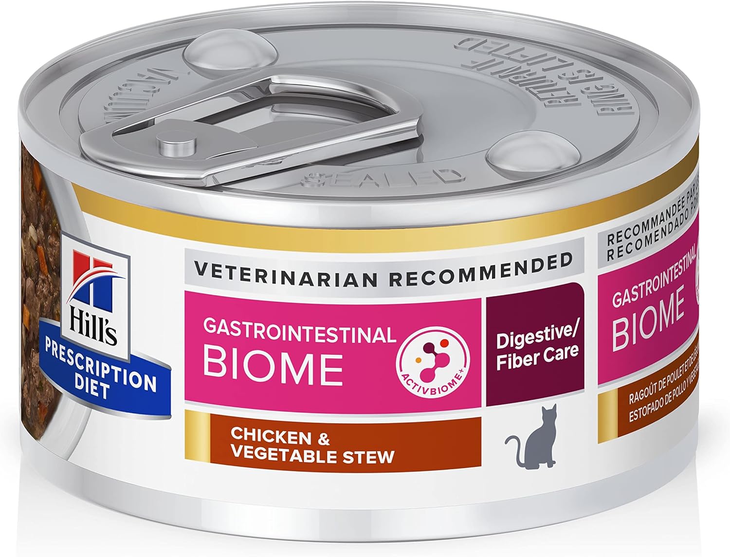 Hill'S Prescription Diet Gastrointestinal Biome Digestive/Fiber Care Chicken & Vegetable Stew Wet Cat Food, Veterinary Diet, 2.9 Oz. Cans, (Pack Of 24)