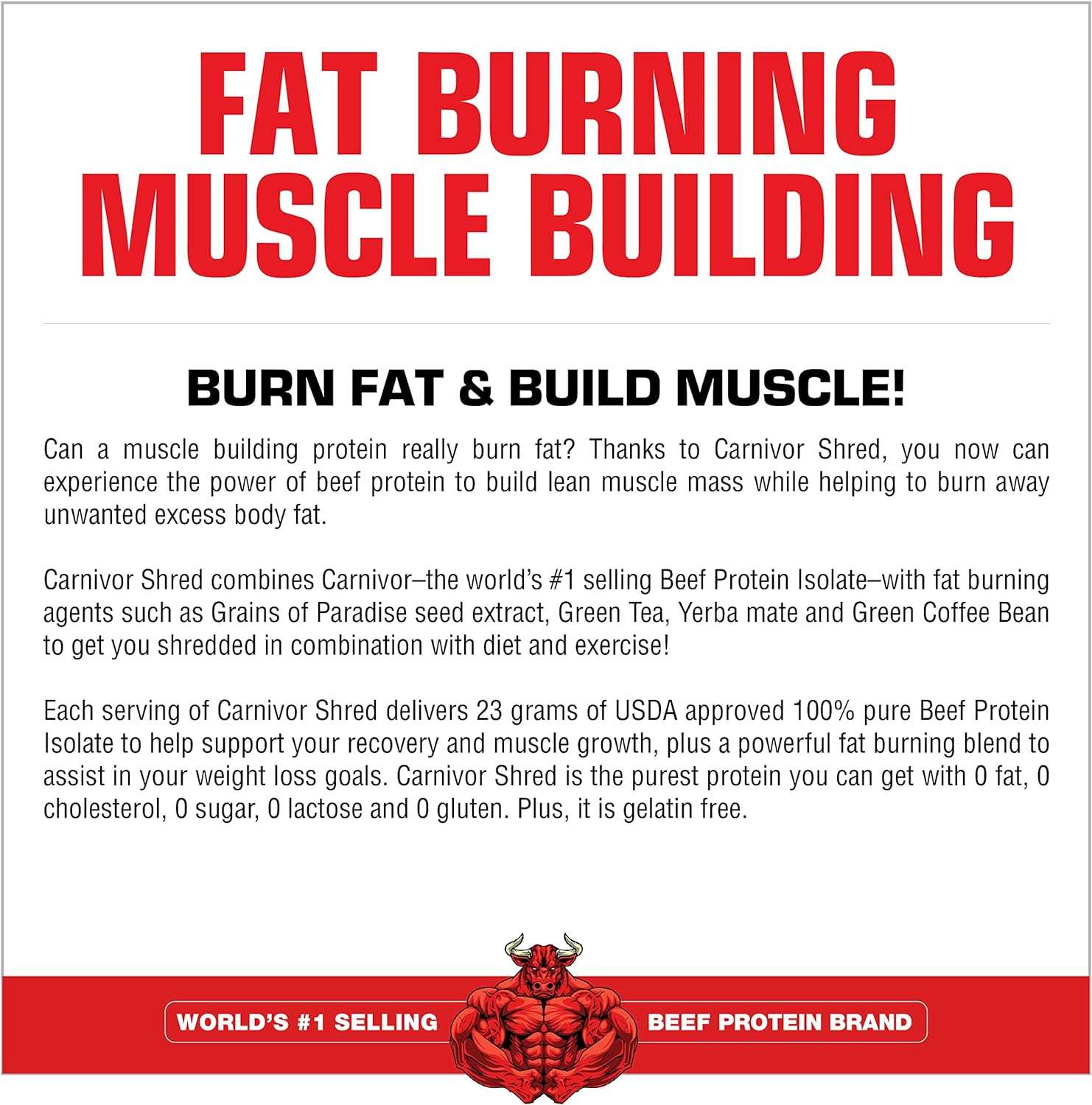 MuscleMeds Carnivor Shred Fat Burning Hydrolized Beef Protein Isolate,