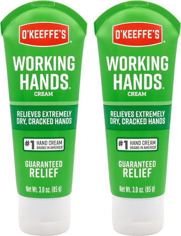 O'Keeffe'S Working Hands Hand Cream; Relieves And Repairs Extremely Dry Hands; 3 Oz Tube; (Pack Of 2)