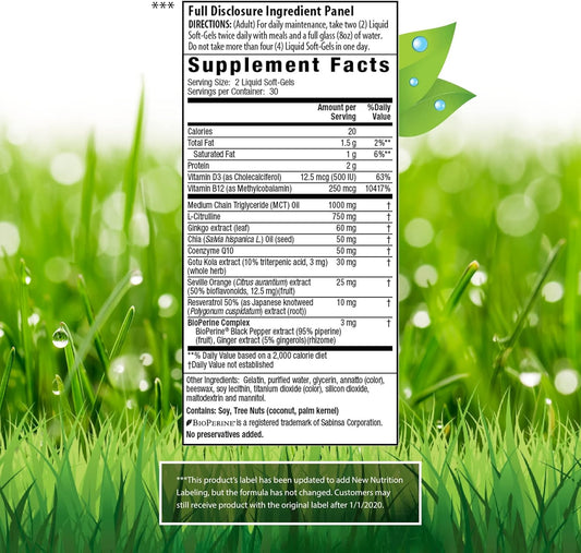 Irwin Naturals Coq10-Red With Nitric Oxide Booster & Mcts - Advanced Heart Health Formula Supports Healthy Blood Flow & Energy Production - High Absorption Antioxidant Protection - 60 Liquid Softgels