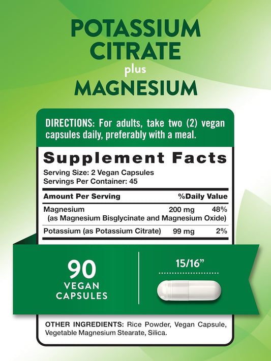 Nature'S Truth Potassium Magnesium Citrate | 90 Count | Vegan, Non-Gmo & Gluten Free Supplement
