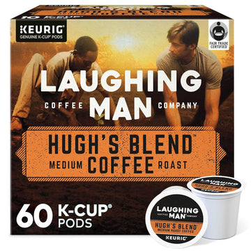 Laughing Man Hugh'S Blend Keurig Single-Serve K-Cup Pods, Medium Roast Coffee, 60 Count (6 Packs Of 10)