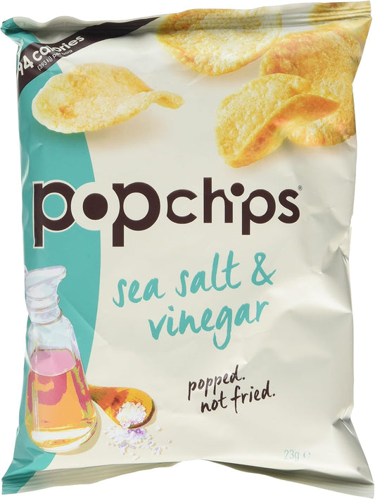Popchips Sea Salt And Vinegar Potato Chips 23 G (Pack Of 24)