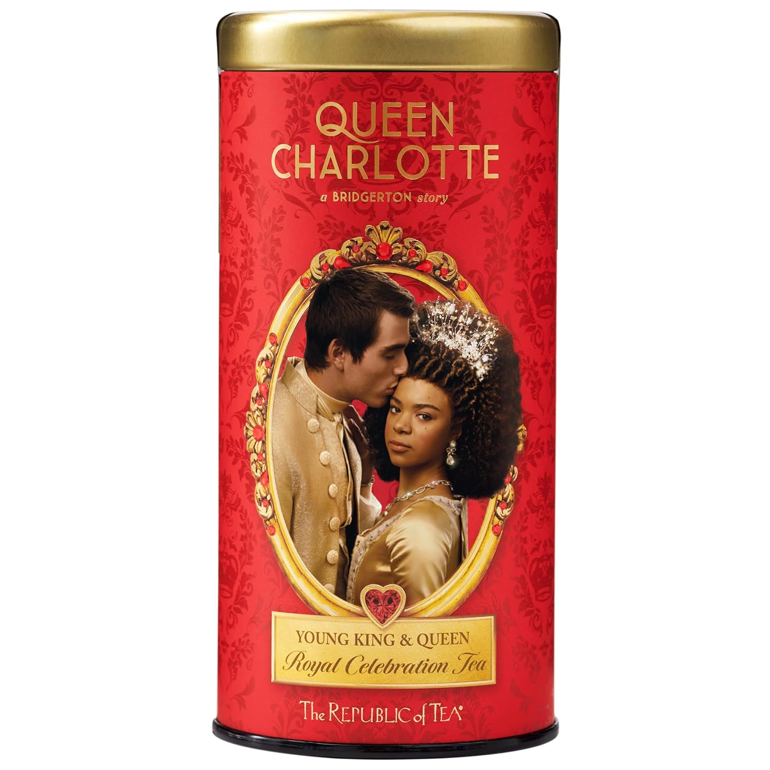 The Republic Of Tea - Young King And Queen Royal Celebration Black Tea, 36 Tea Bags, Caffeinated Black Tea Inspired By Queen Charlotte: A Bridgerton Story