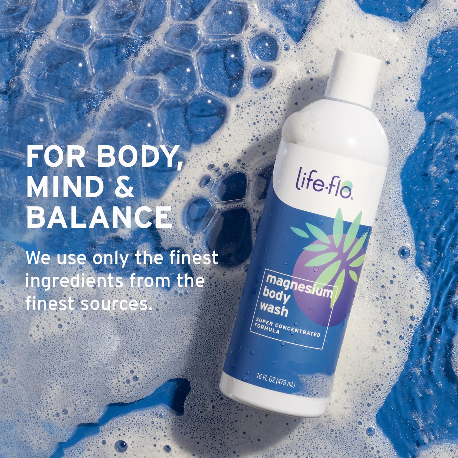 Life-Flo Magnesium Body Wash, Refreshing, Moisturizing Liquid Soap With Magnesium Chloride From The Zechstein Seabed, Peppermint Oil And Rosemary Oil, 60-Day Guarantee, Not Tested On Animals, 16Oz : Beauty & Personal Care