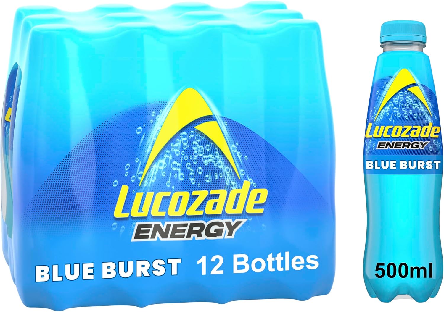 Lucozade Energy Blue Burst 500Ml (Pack Of 12)