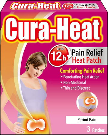 Cura-Heat Period Pain 3 Patches, 1 Pack