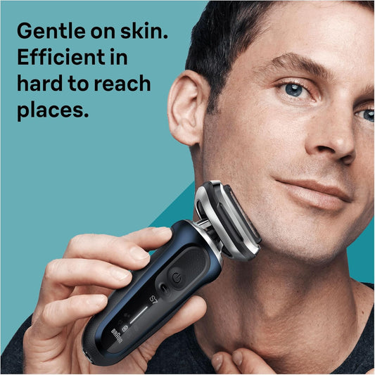Braun Series 7 Electric Shaver For Men, Wet & Dry Shave, Waterproof Foil Shaver With Beard Trimmer & Clean & Charge Smartcare Center, Engineered In Germany, Gold, 72-C1200Cc