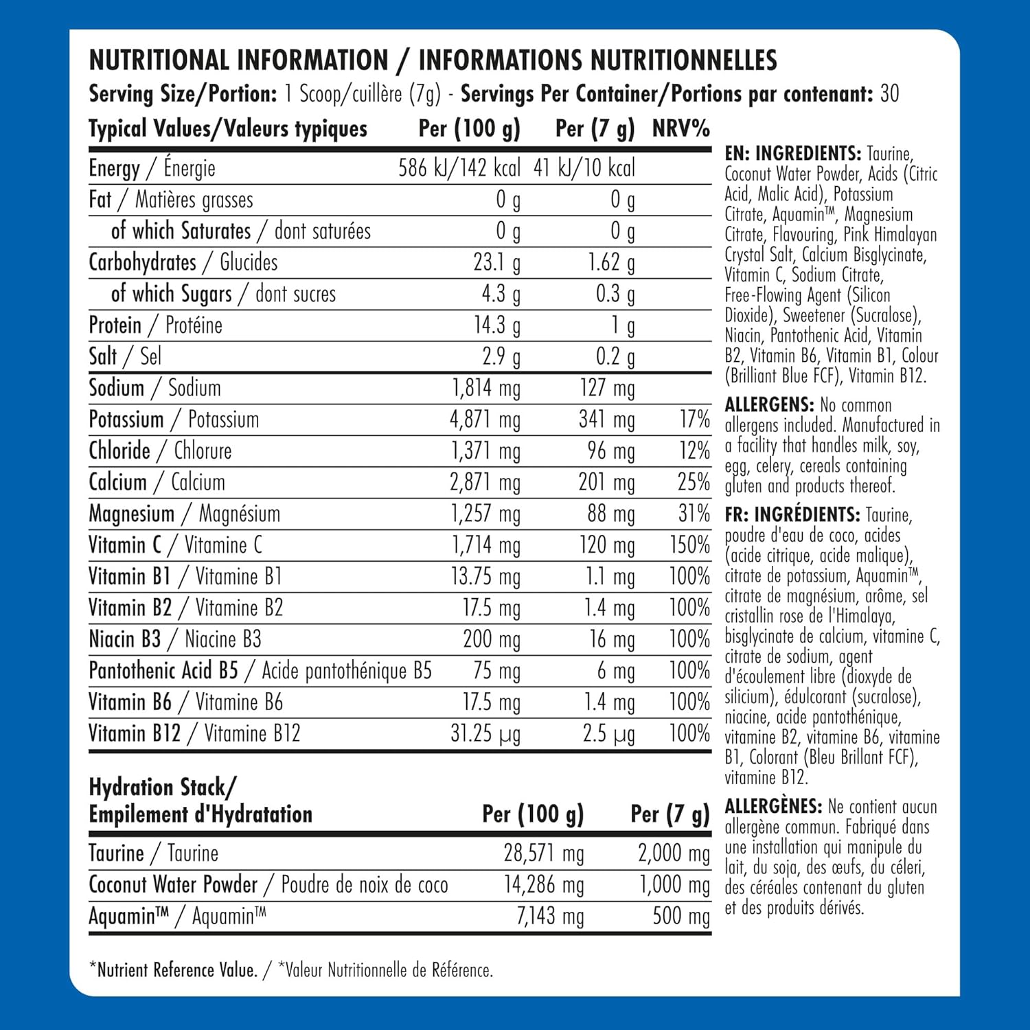 BodyFuel Hydration Electrolyte & Vitamin Powder - Natural Energy & Reduces Tiredness & Optimise Hydration (210g - 30 Servings)(Blue Raspberry) : Amazon.co.uk: Grocery