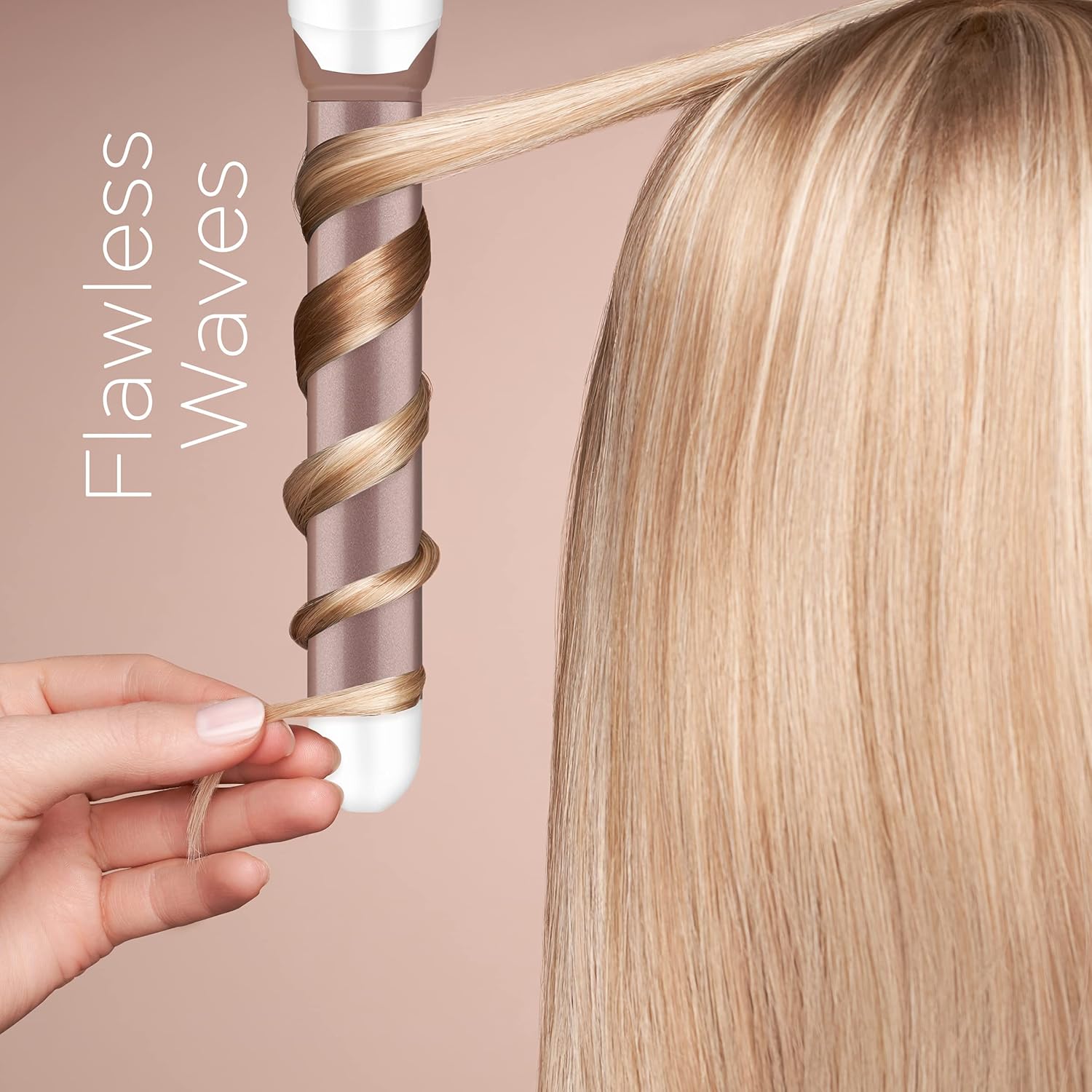 Conair Double Ceramic 1-Inch Curling Wand With Bonus Claw Clip, Straight Wand Produces Flawless Waves : Beauty & Personal Care