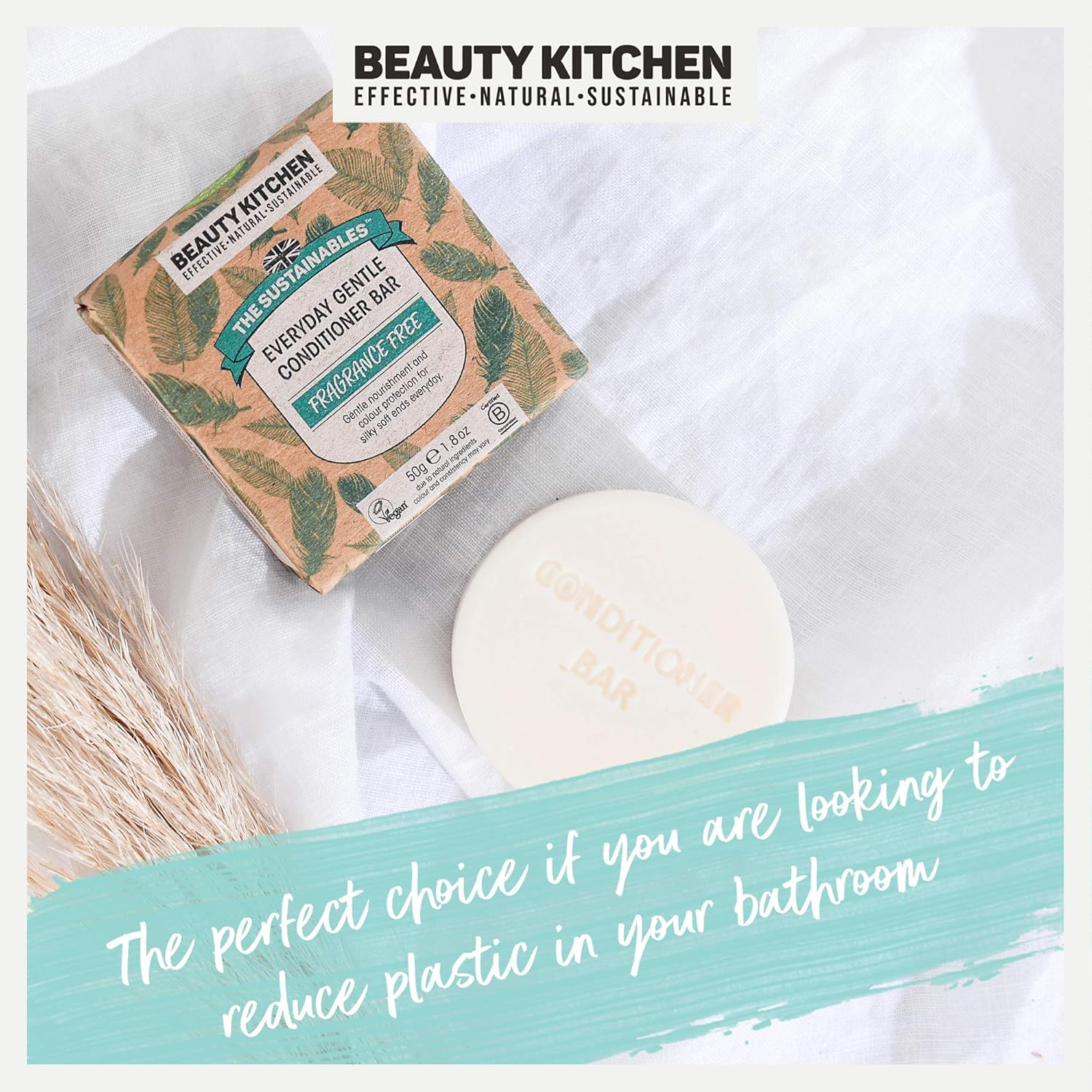 Beauty Kitchen - The Sustainables Everyday Gentle Organic Shampoo 300Ml - Mild And Nourishing Hair Cleanser - Organic Ingredients - Gentle Formula