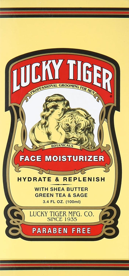 Lucky Tiger Premium Facial Moisturizer, 3.5 Ounce