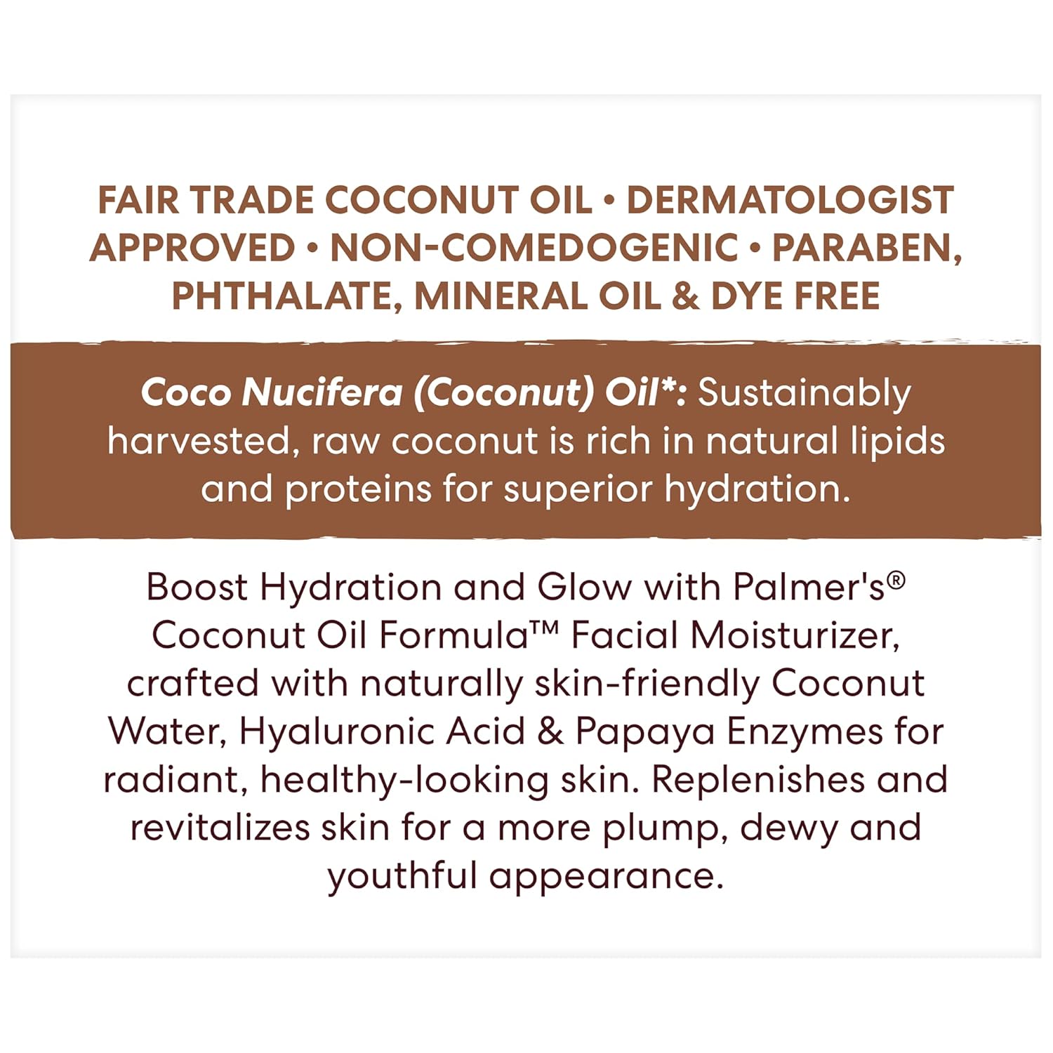 Palmer’S Coconut Oil Formula Coconut Water Face Moisturizer, 1.7 Ounce Jar : Beauty & Personal Care