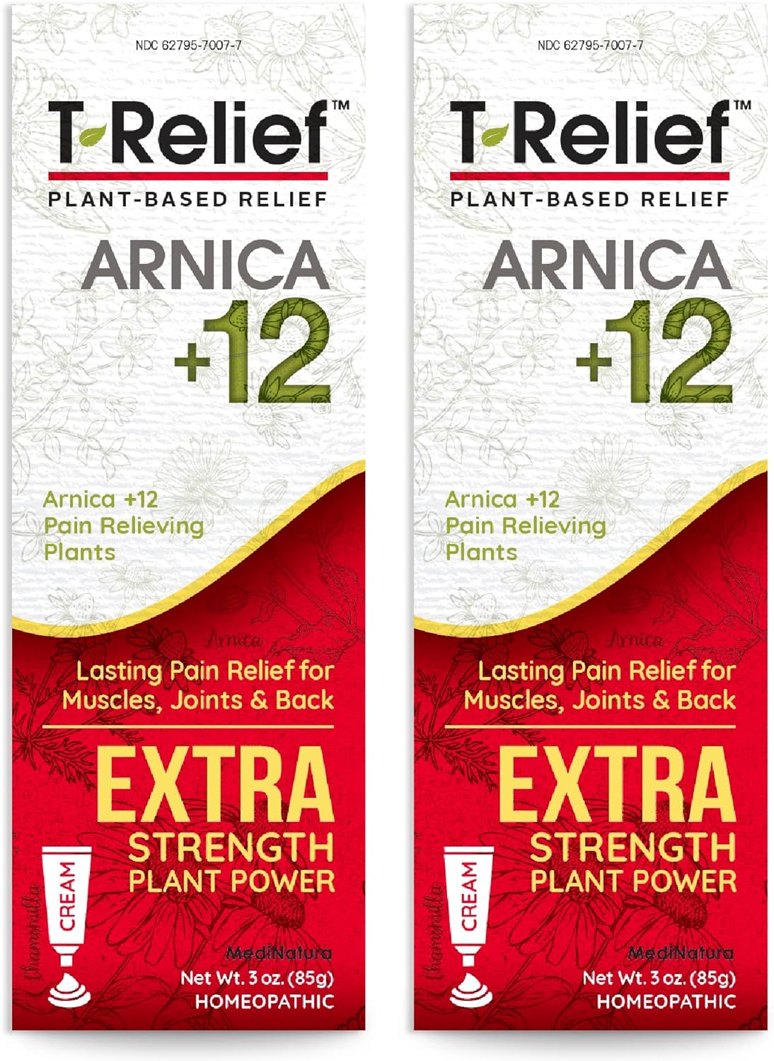 MediNatura T-Relief Extra Strength Cream Arnica +12 Natural Relieving