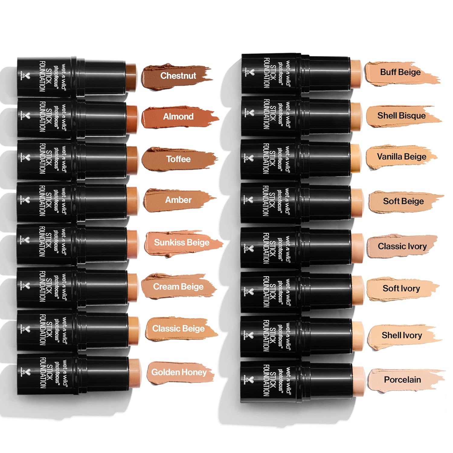 wet n wild Photo Focus Matte Foundation Stick Makeup, Classic Ivory | Vegan & Cruelty-Free : Beauty & Personal Care