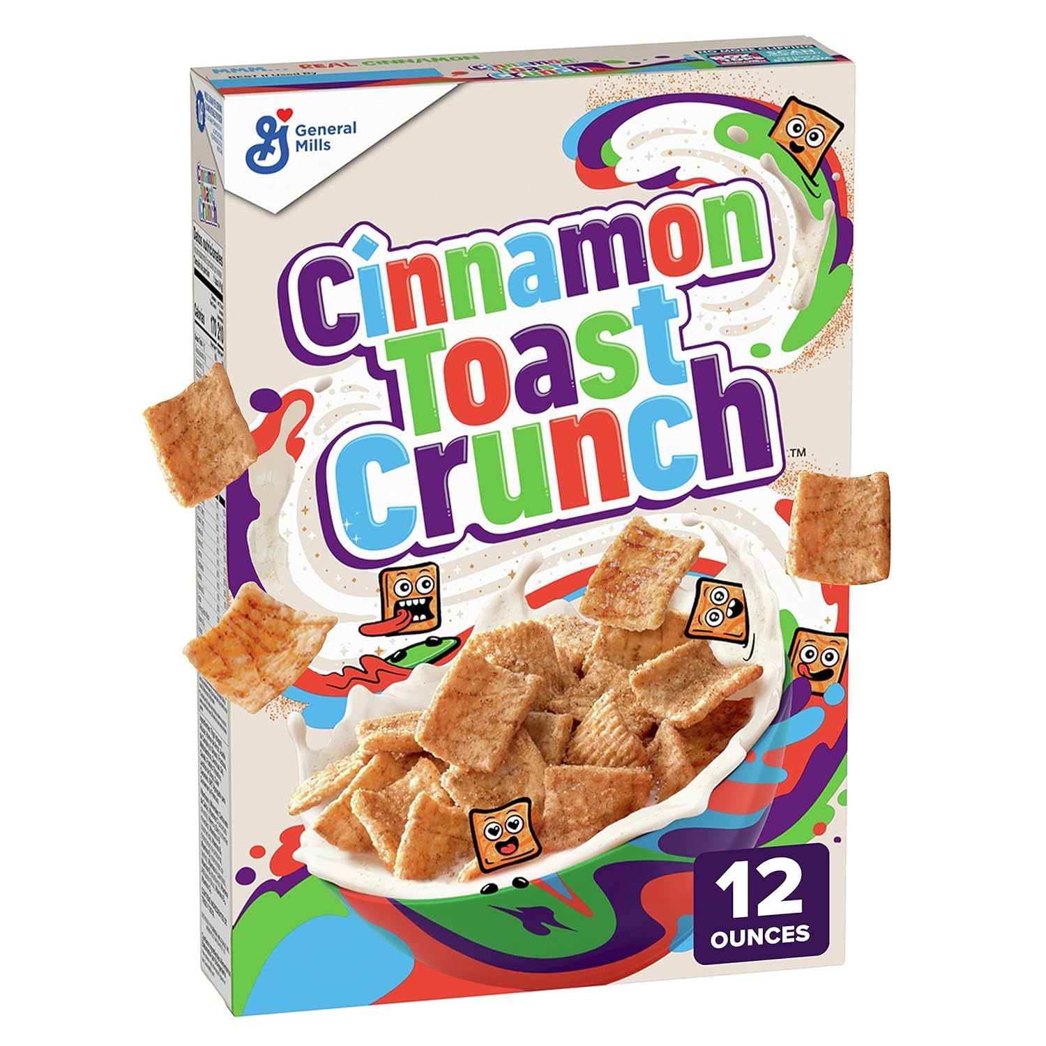Original Cinnamon Toast Crunch Breakfast Cereal, 12 OZ Cereal Box