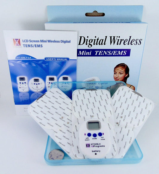 Digital Portable Tens and EMS Machine | Wireless Remote Controlling | 3 Self-Adhesive Electrode Pads| 2-in-1 Pain Reliever and Nerve Stimulator | Perfect on The go Pain Relief | Healthcare World : Amazon.co.uk: Health & Personal Care