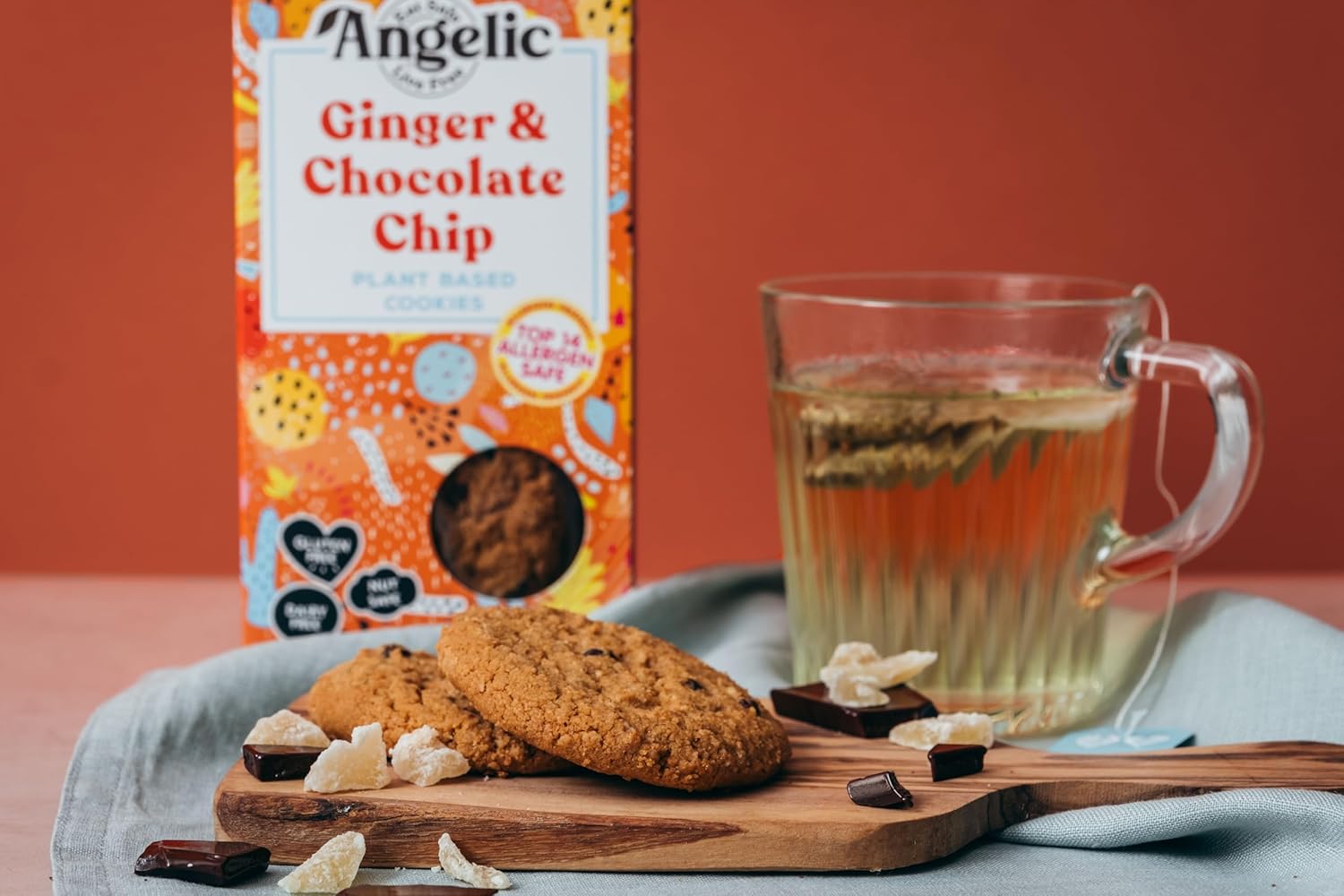 Angelic Free From 3 Mixed Box Vegan & Gluten Free Cookies. 3 Boxes Of Dairy, Nuts, Soya, Egg, Peanut Free Biscuits. Allergy Safe Snacks. Chocolate Chip, Double Chocloate and Ginger and Chocolate : Amazon.co.uk: Grocery