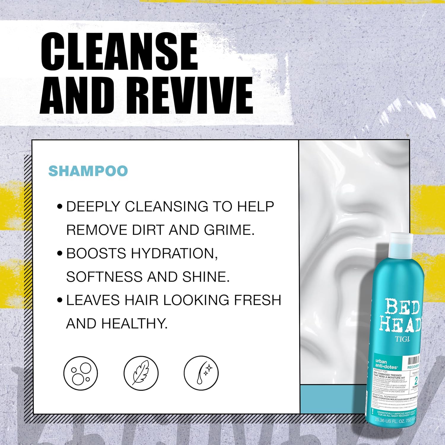 Tigi Bed Head Urban Anti-Dote Recovery Shampoo & Conditioner Duo Damage Level 2 (25.36Oz)