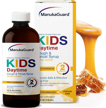 Manukaguard Kids Daytime Manuka Honey Throat Syrup, Mgo 400