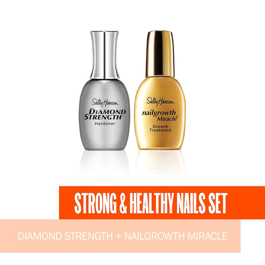 Sally Hansen Diamond Strength®, Nail Hardener, Nail Growth, Protective Layer, Clear Nail Polish