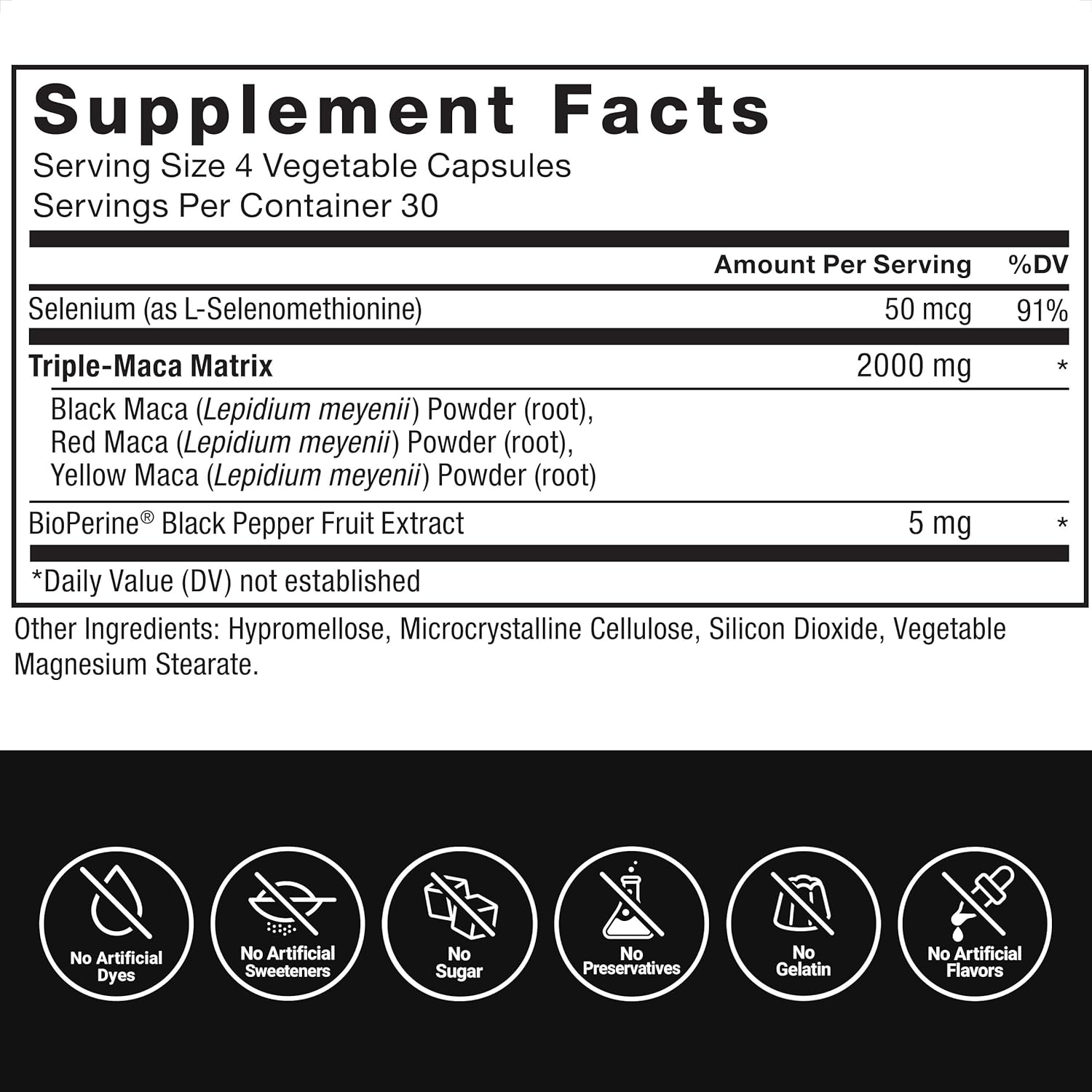 Force Factor Maca Max, Maca Root Capsules to Maximize Vitality & Performance, Made with Black Maca, Red Maca, & Yellow Maca Powder, Maca Root Powder, 2000mg, 120 Capsules : Health & Household