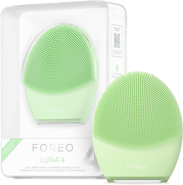 Foreo Luna 4 Facial Cleansing Brush - Firming Face Massager - Anti Aging Face Brush - Enhances Absorption Of Skin Care Products - Simple Face Care - Sensitive Skin