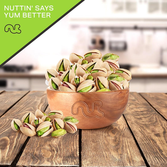 Nut Cravings - Freshly Roasted & Salted California Pistachios (16Oz - 1 Lb) Packed Fresh In Resealable Bag - Nut Snack - Healthy Protein Food, All Natural, Keto Friendly, Vegan, Kosher