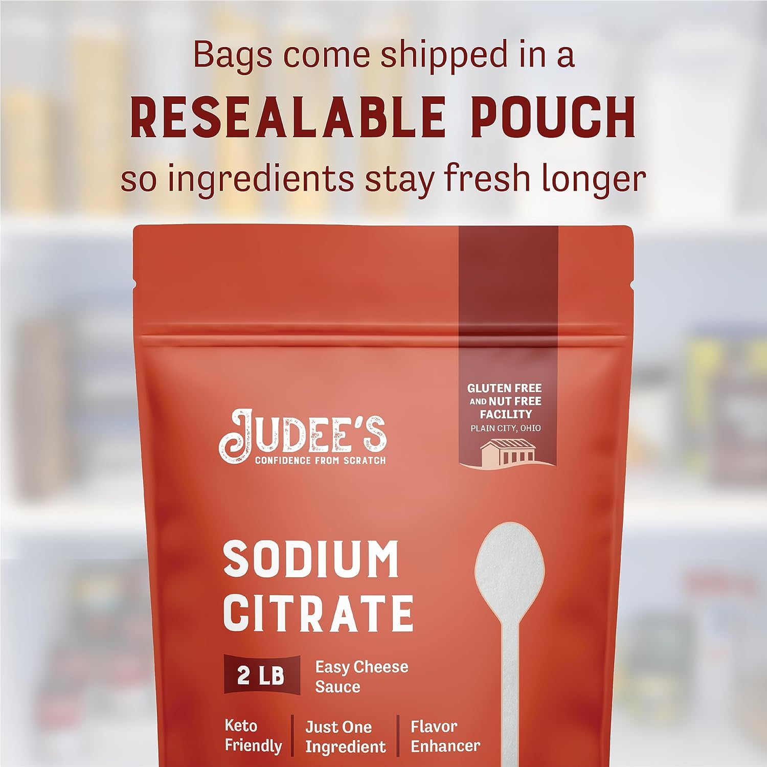 Judee’s Sodium Citrate - 2 lb - Delicious and 100% Gluten-Free & Keto-Friendly - Key for Velvety Smooth Cheese Sauces - Derived from Citric Acid - Serves as Preservative