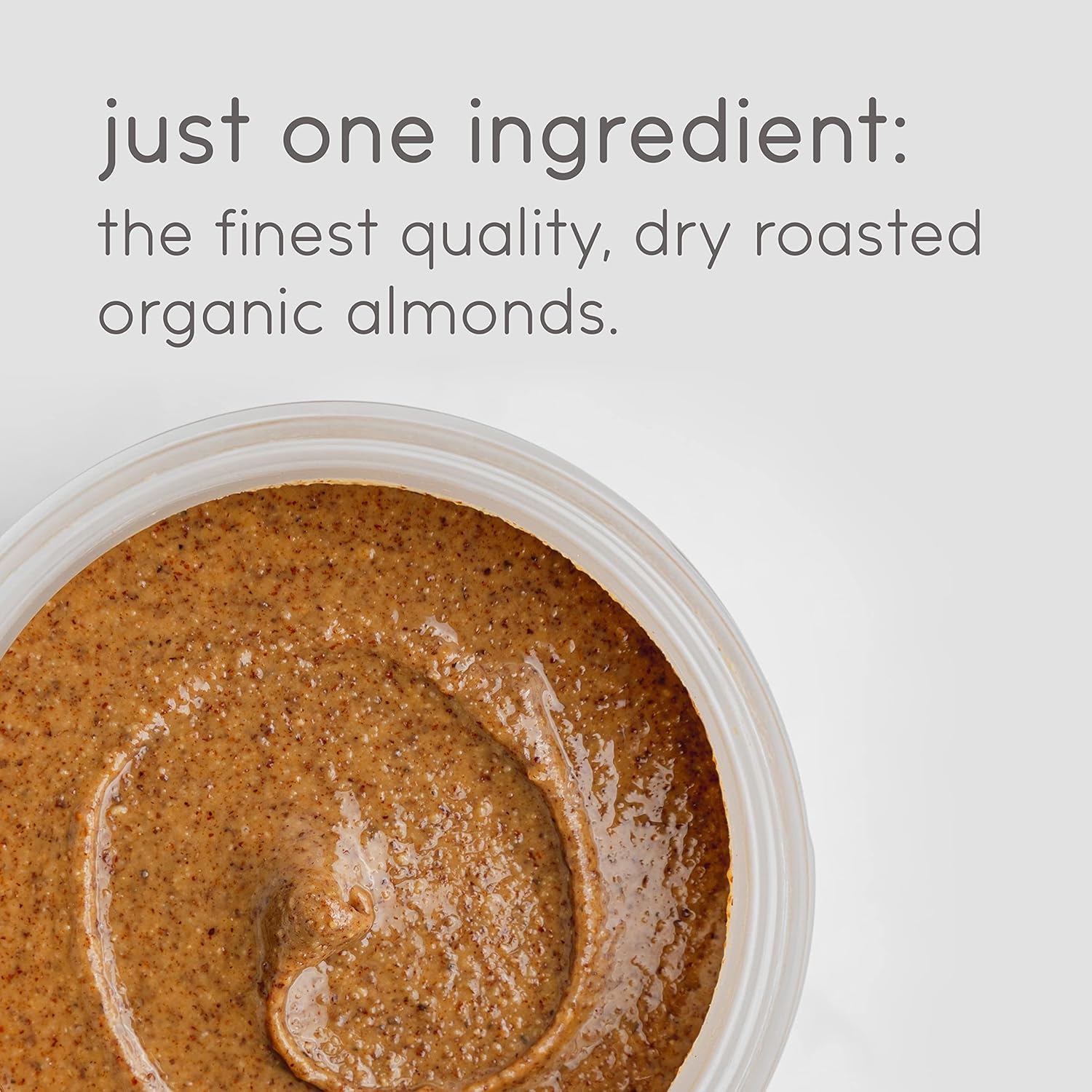 Nomz Almond Nut Butter, One-Ingredient, Clean, Organic, Vegan, Paleo, Smooth & Creamy, Nutrient-Rich, 1 Glass Jar, 400G