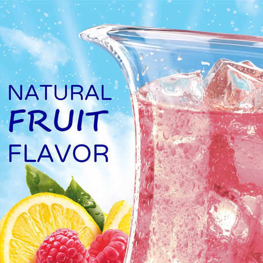 Crystal Light Sugar-Free Raspberry Lemonade Low Calories Powdered Drink Mix 72 Count Pitcher Packets