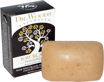 Shea Butter Soap, Raw Black, 5.25 Oz (149 G) - Dr. Woods