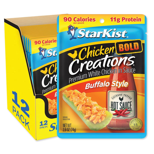 StarKist Chicken Creations BOLD Buffalo Style, 2.6 oz Pouch (Pack of 12)