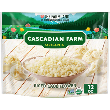 Cascadian Farm Organic Riced Cauliflower, Frozen Vegetables, 12 oz