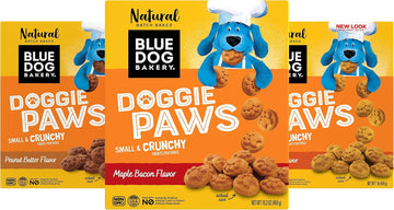 Blue Dog Bakery Natural Dog Treats, Doggie Paws, Variety Pack, (2) 16.2Oz & 1(1Lb) (Total 3 Count)