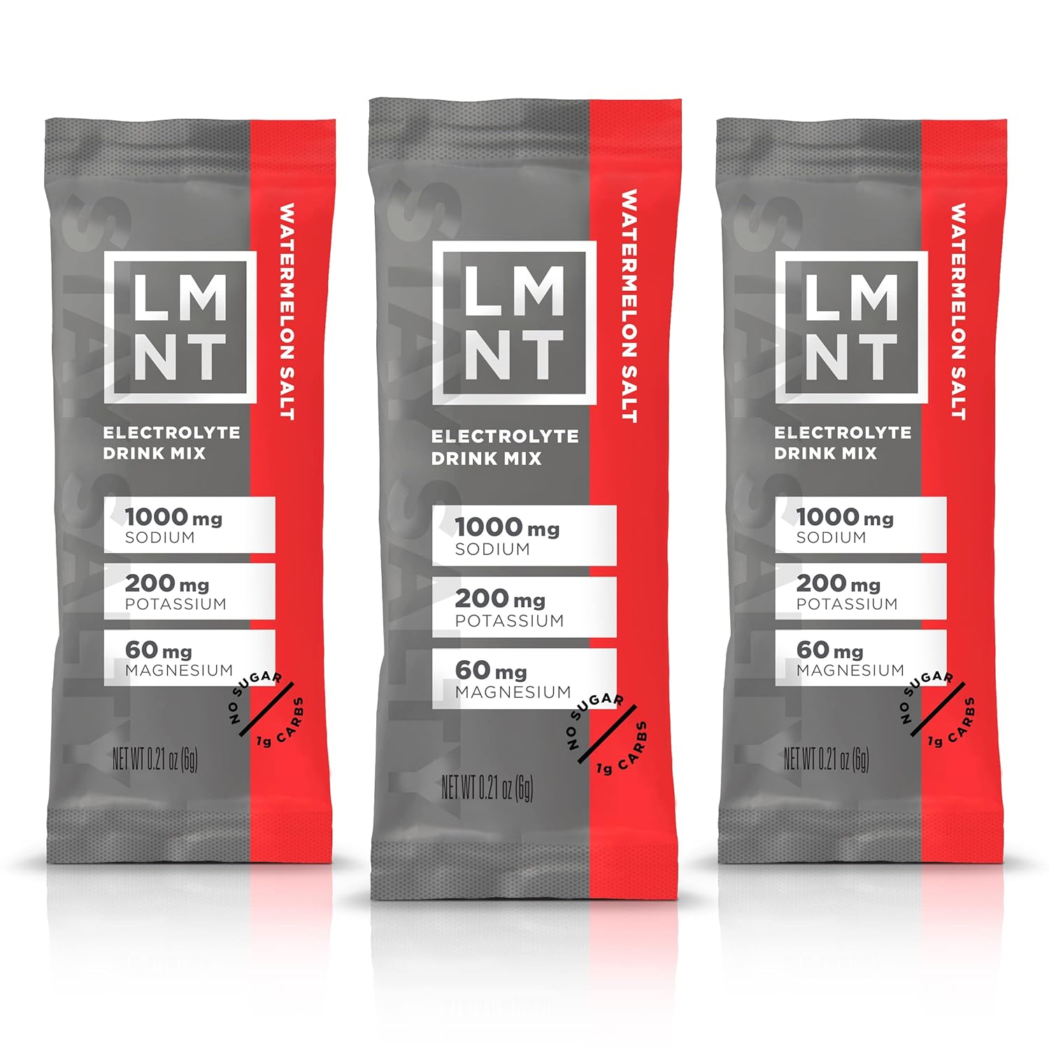 Lmnt Zero Sugar Electrolytes - Watermelon Salt | Drink Mix | 30 Count