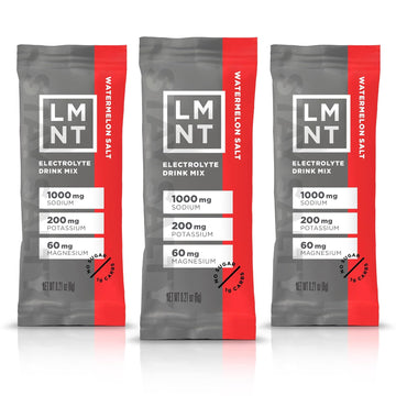 Lmnt Zero Sugar Electrolytes - Watermelon Salt | Drink Mix | 30 Count