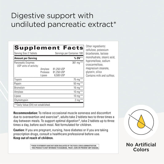 Integrative Therapeutics Bio-Zyme- Systemic Enzymes* - Full-Strength Pancreatic Enzyme Complex For Digestive Support* - 200 Tablets