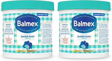 Balmex Complete Protection Baby Diaper Rash Cream With Zinc Oxide + Soothing Botanicals, 16 Oz, Pack Of 2